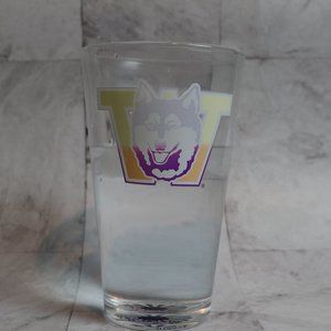Color Changing! Vintage Washington Huskies NCAA ThermoC Logo Pint Glass